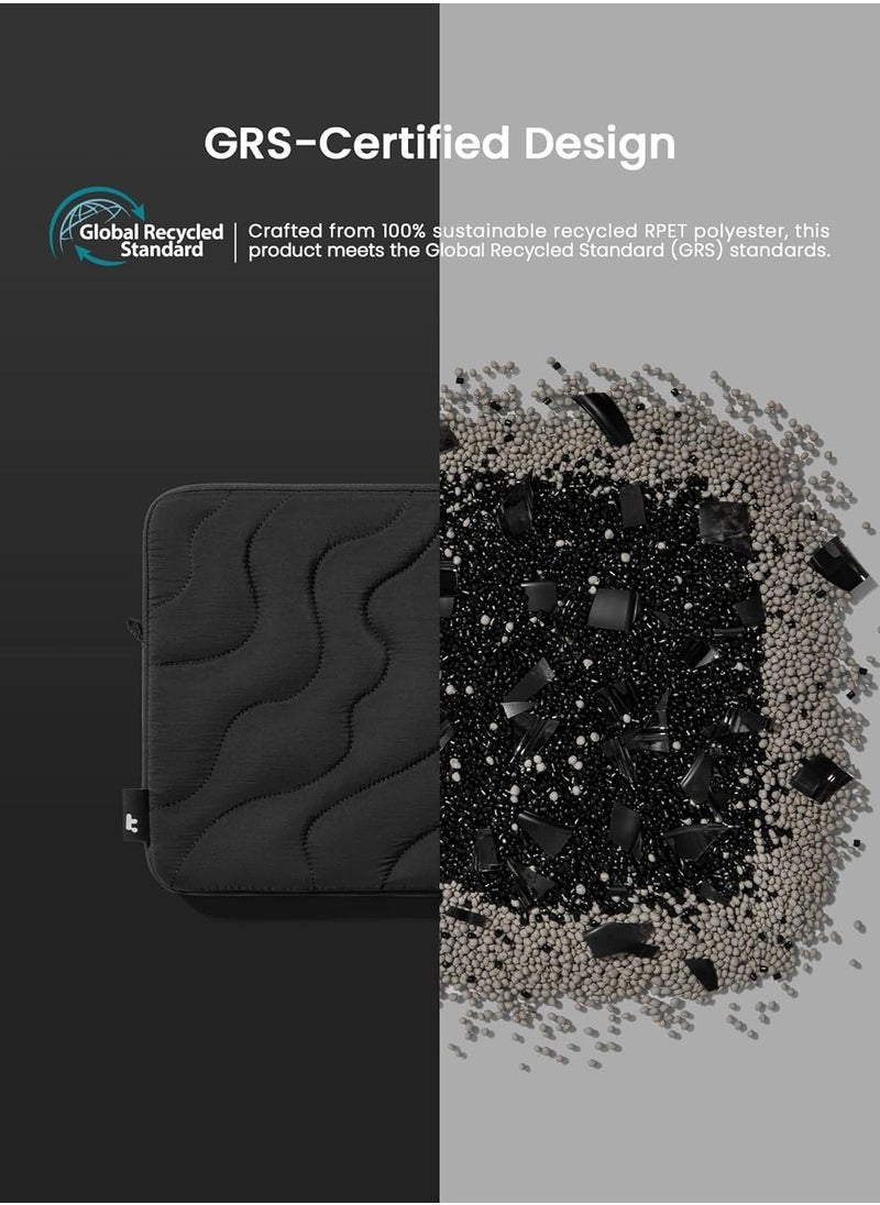Terra-A27 360 Protective Puffy Laptop Sleeve for 14-inch MacBook Pro M4/M3/M2/M1 Pro/Max A3112 A3401 A3185 A2992 A2918 A2779 2024, 13.5/13.8-inch Surface Laptop 7(Copilot+ PC)/6/5/4/3 Eco-Friendly Laptop Sleeve