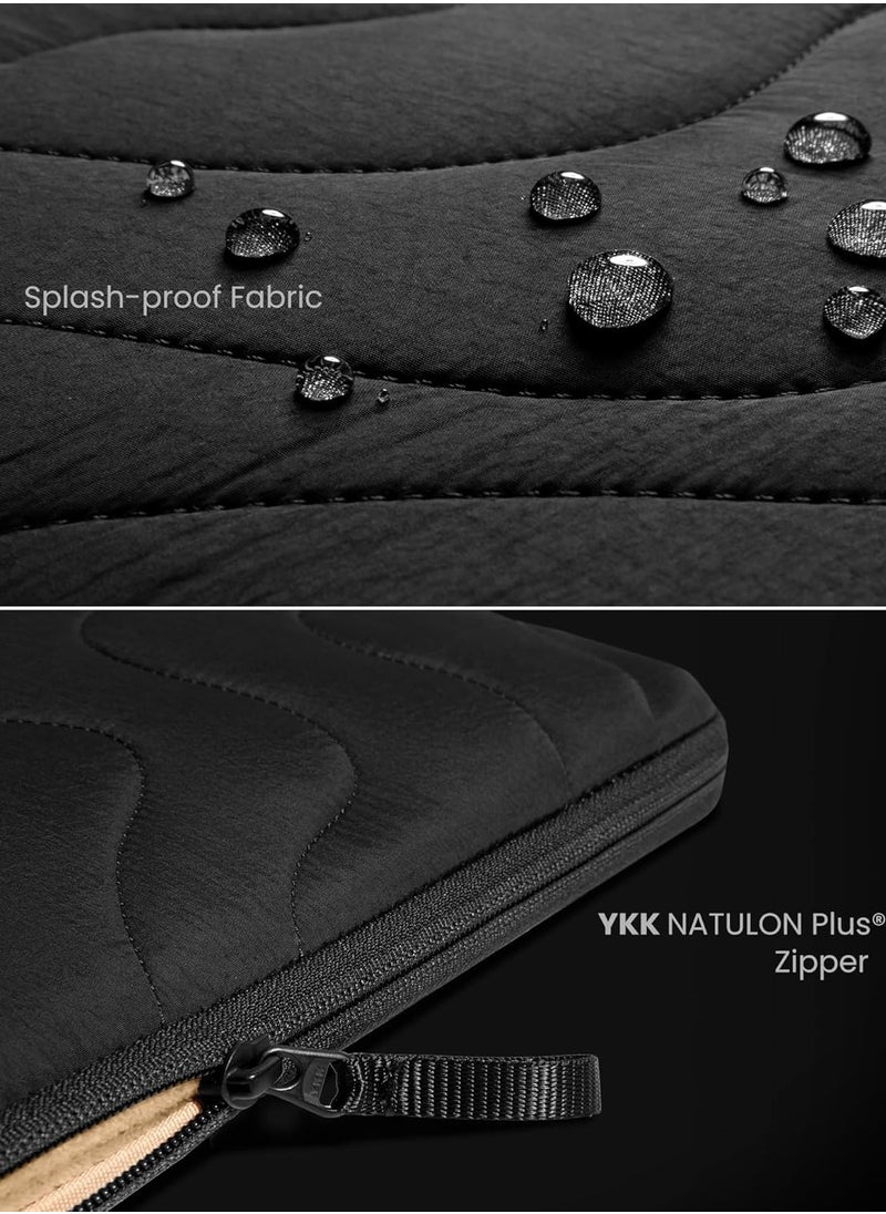 Terra-A27 360 Protective Puffy Laptop Sleeve for 14-inch MacBook Pro M4/M3/M2/M1 Pro/Max A3112 A3401 A3185 A2992 A2918 A2779 2024, 13.5/13.8-inch Surface Laptop 7(Copilot+ PC)/6/5/4/3 Eco-Friendly Laptop Sleeve