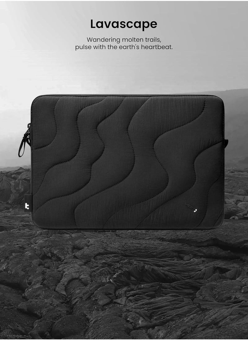 Terra-A27 360 Protective Puffy Laptop Sleeve for 14-inch MacBook Pro M4/M3/M2/M1 Pro/Max A3112 A3401 A3185 A2992 A2918 A2779 2024, 13.5/13.8-inch Surface Laptop 7(Copilot+ PC)/6/5/4/3 Eco-Friendly Laptop Sleeve