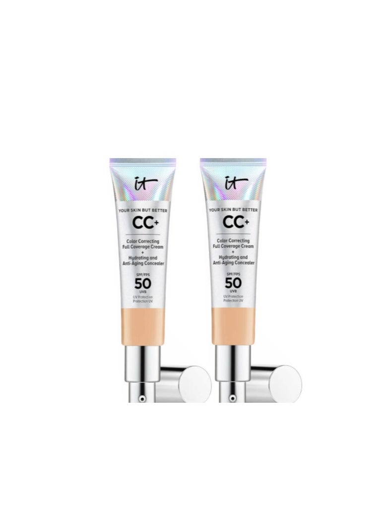 IT COSMETICS YOUR SKIN BUT BETTER CC+CREAM DUO - NEUTRAL MEDIUM