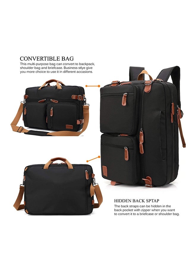 Convertible Multi-Functional Laptop Briefcase Black