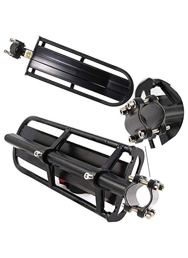Adjustable Bike Cargo Rear Racks, Retractable Bicycle Luggage Cargo Rack Mountain Bike Carrier Bracket (Black)