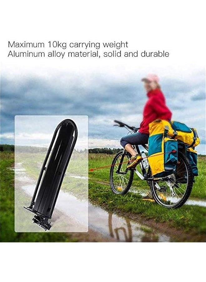 Adjustable Bike Cargo Rear Racks, Retractable Bicycle Luggage Cargo Rack Mountain Bike Carrier Bracket (Black)