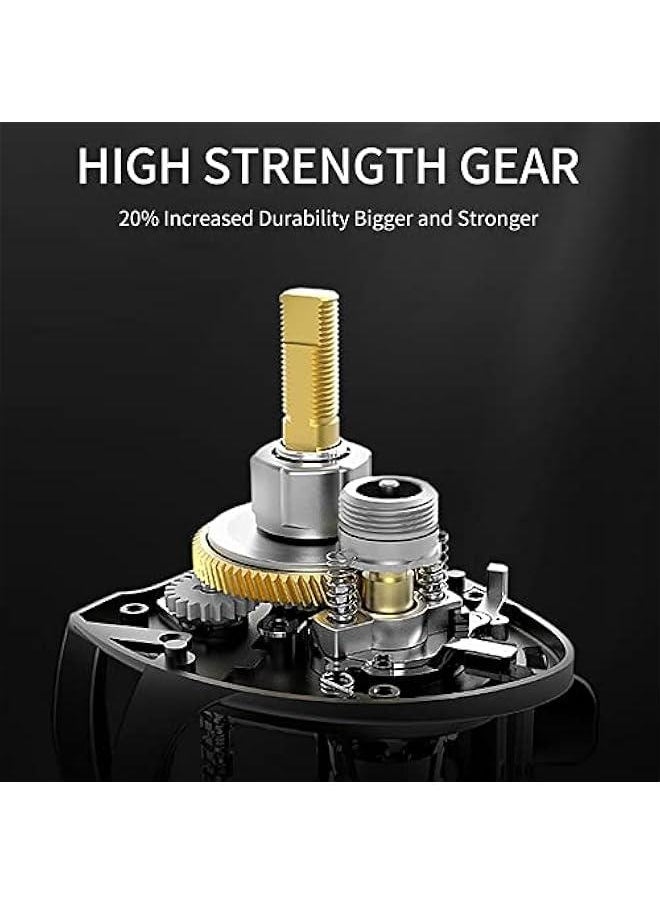 Fishing Baitcasting Reel, Baitcaster Fishing Reels with 18+1BB Stainless Steel Ball Bearings,Magnetic Braking System for Fishing Saltwater Freshwater, Available in 7.1: 1
