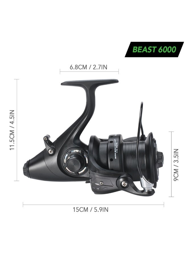 Ball Bearing Spinning Fishing Reel 15 x 11.5 x 9cm