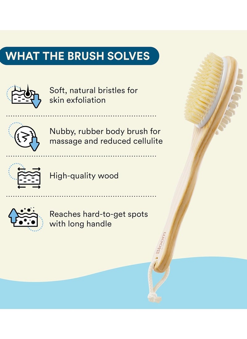 2-in-1 Long Handle Body Brush