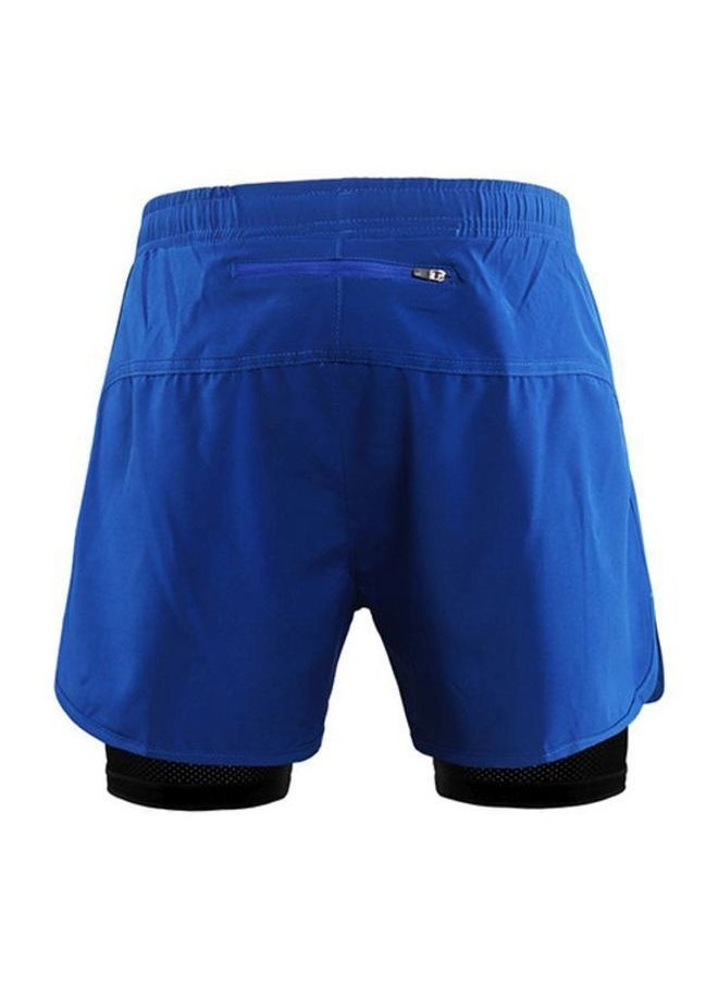 2-In-1  Breathable Jogging Cycling Shorts With Longer Liner