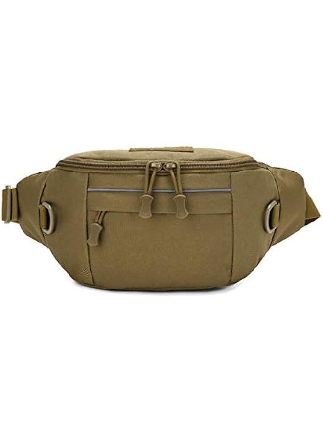 Tactical Waist Bag, Nylon Oxford Utility Multipurpose EDC Crossbody Sling Pack Chest Daypack