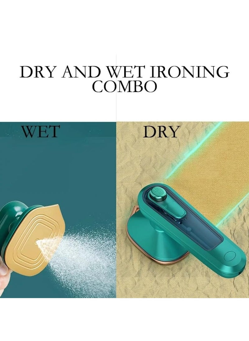 Compact Handheld Steam Iron Effortless Wrinkle Removal for Clothes, Portable & Lightweight