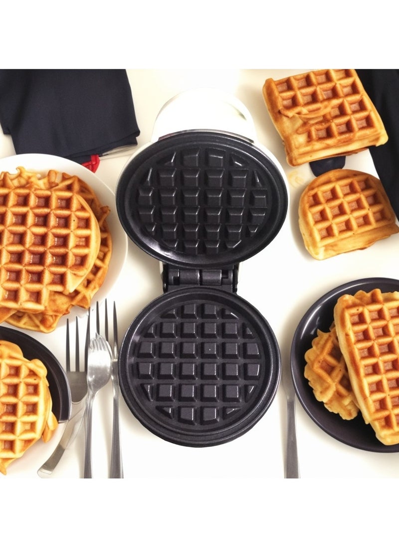 Mini Waffle Maker | Pancake maker for Cookies, Quesadillas, Calzones Or Snacks with ready Light indicator | Non-Stick Coated Plates with Premium Quality Material