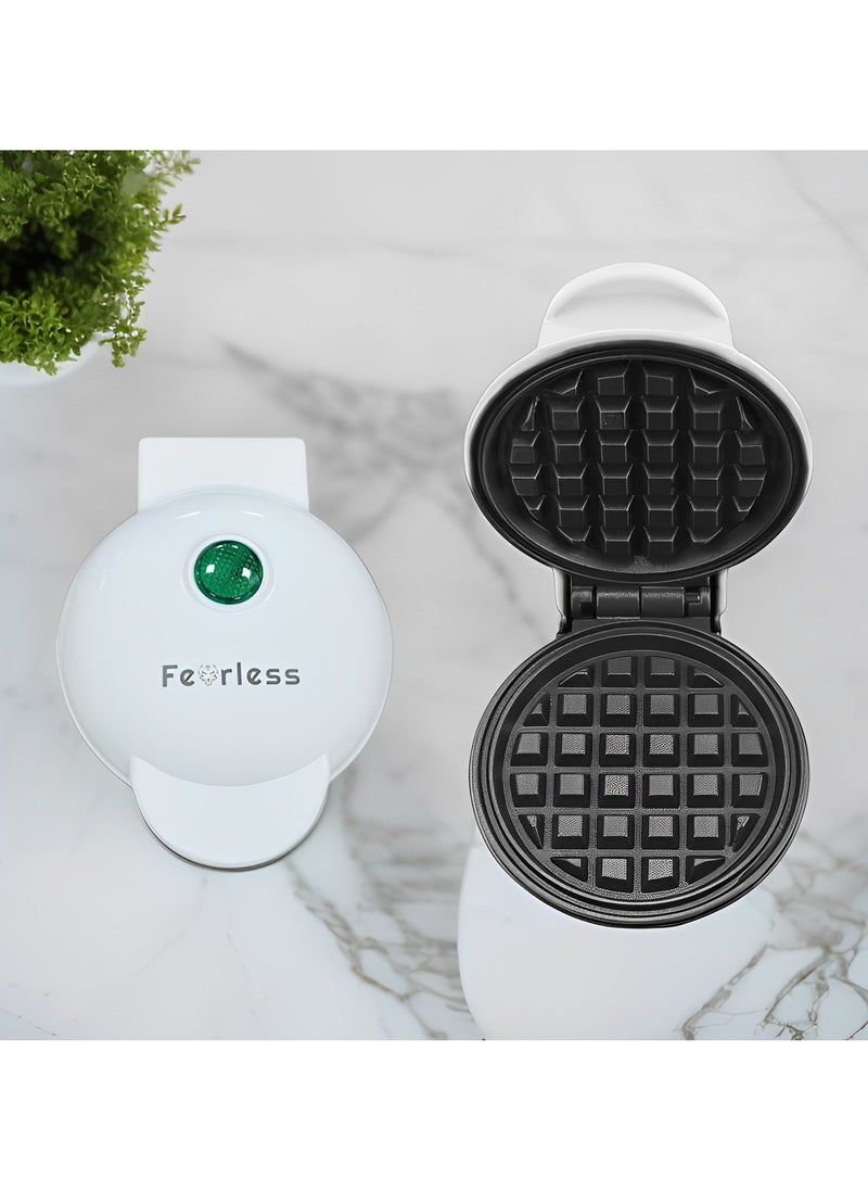 Mini Waffle Maker | Pancake maker for Cookies, Quesadillas, Calzones Or Snacks with ready Light indicator | Non-Stick Coated Plates with Premium Quality Material