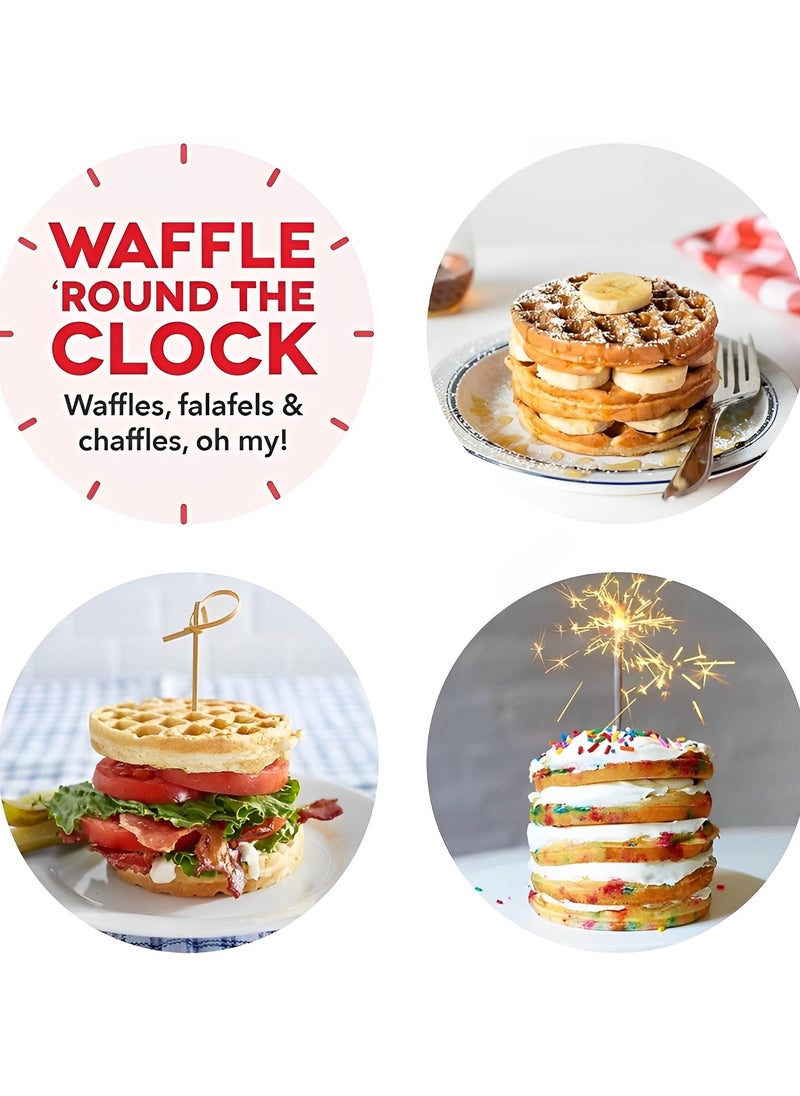 Mini Waffle Maker | Pancake maker for Cookies, Quesadillas, Calzones Or Snacks with ready Light indicator | Non-Stick Coated Plates with Premium Quality Material