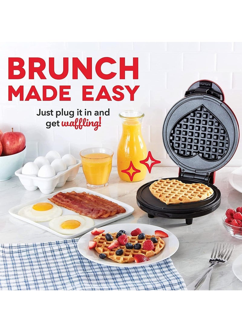 Mini Waffle Maker | Pancake maker for Browns, Cookies, Quesadillas, Calzones Or Snacks with ready Light indicator | Non-Stick Coated Plates with Premium Quality Material
