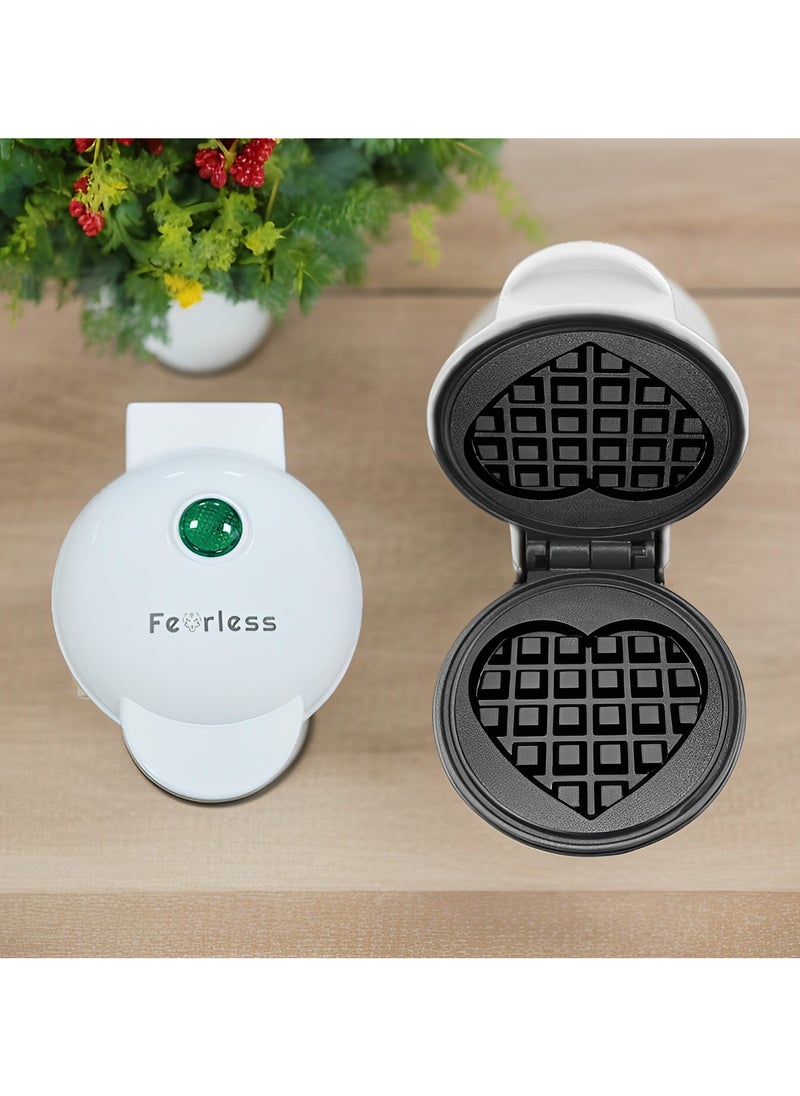 Mini Waffle Maker | Pancake maker for Browns, Cookies, Quesadillas, Calzones Or Snacks with ready Light indicator | Non-Stick Coated Plates with Premium Quality Material