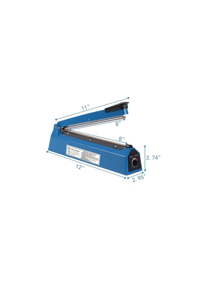 Heat Sealing Machine 200mm Plastic Belt Sealer Machine Hand Sealer Machine  for Plastic Bags PE  Packet Pouch Bag Polybag PP Bags