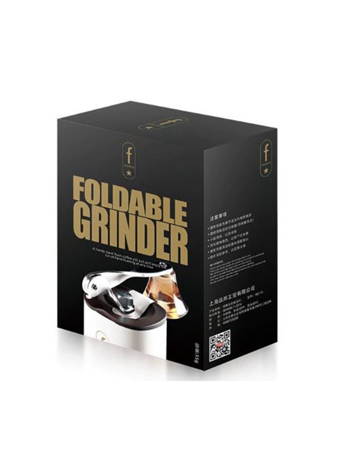 Adjustable Mini Manual Ceramic Coffee Grinder White/Brown 150ml