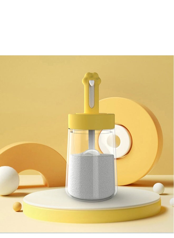 2Pcs Set Cat Claw Seasoning Jar with Integrated Spoon and Lid, Kitchen Moisture-proof Seasoning Bottle , Detachable Seasoning Cccessories , MSG Condiment Jar Random Color