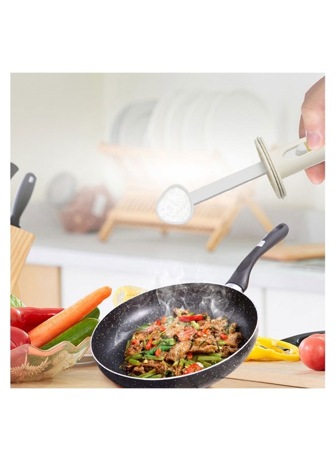 2Pcs Set Cat Claw Seasoning Jar with Integrated Spoon and Lid, Kitchen Moisture-proof Seasoning Bottle , Detachable Seasoning Cccessories , MSG Condiment Jar Random Color