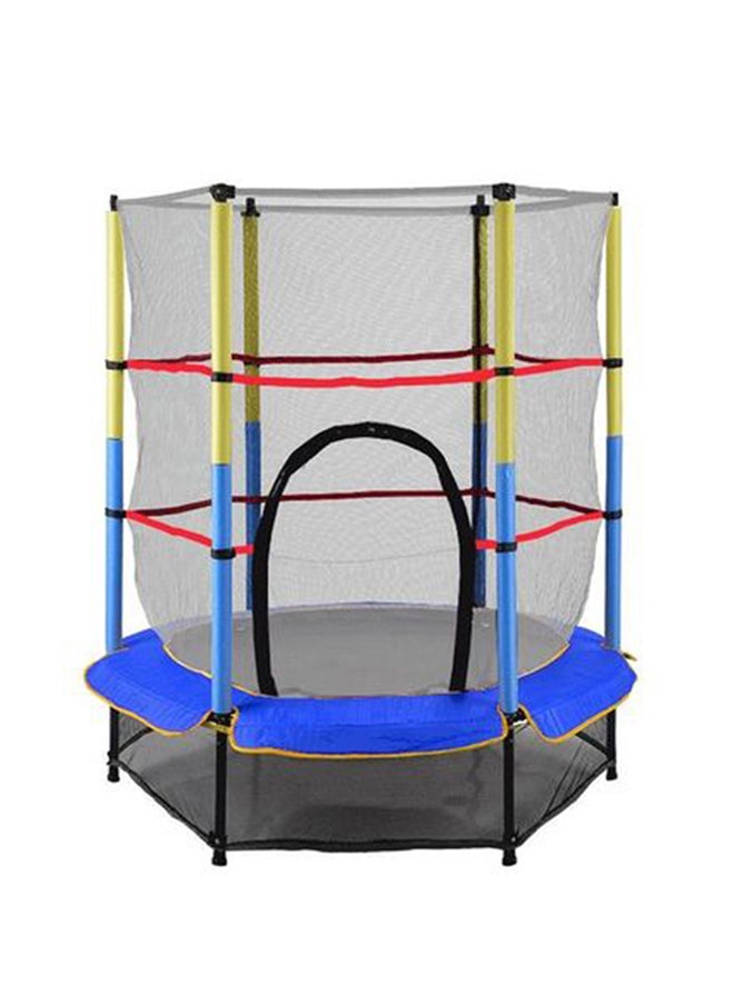 5.5 Feet Small Kids Jumping Enclosed Trampoline 140x140x160cm