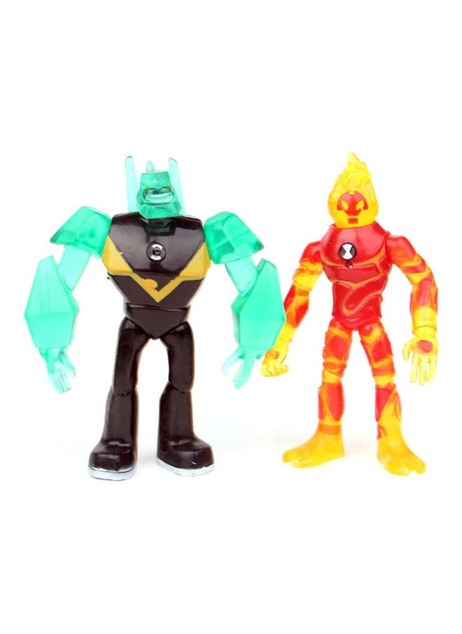 9-Piece Ben 10 Kineceleran Heatblast Action Figure Toy