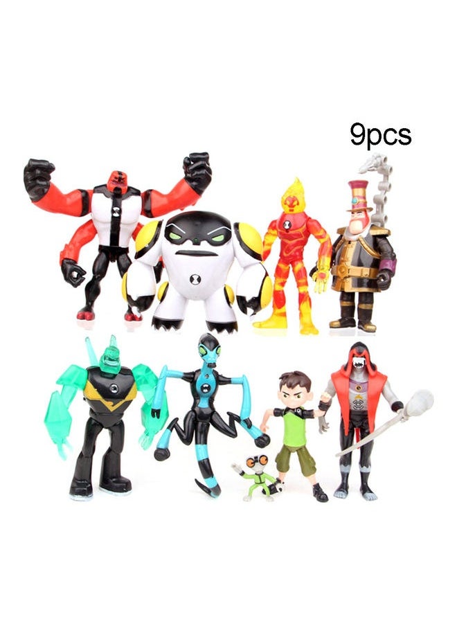 9-Piece Ben 10 Kineceleran Heatblast Action Figure Toy