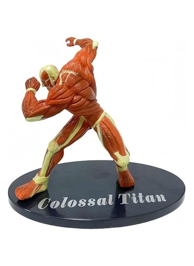 Armored Titan Anime Figure, 15CM Attack on Titan Reiner Braun PVC Statue Collectible Ornament Computer Desk Decor, Ideal Gift for Birthday Boys Girls Anime Fans