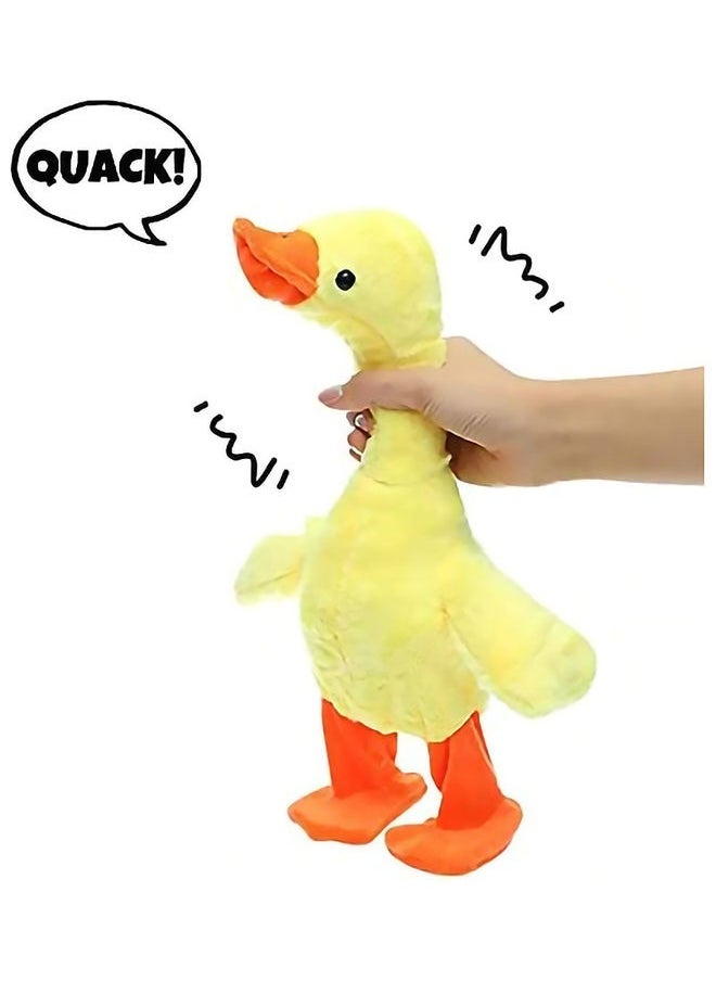 Dancing Singing Talking Cartoon  Duck Plush Toy 30x15cm