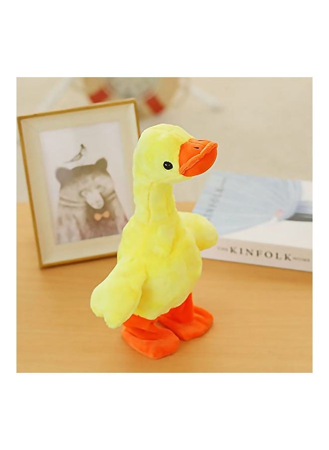 Dancing Singing Talking Cartoon  Duck Plush Toy 30x15cm