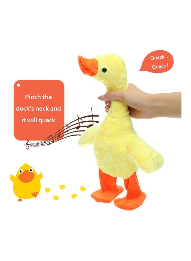 Dancing Singing Talking Cartoon  Duck Plush Toy 30x15cm