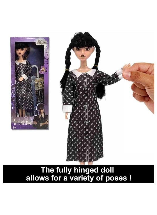 11Inch Addams Family Dolls with Accessories Two-Pack, Gift for Girls, Kids or Fans