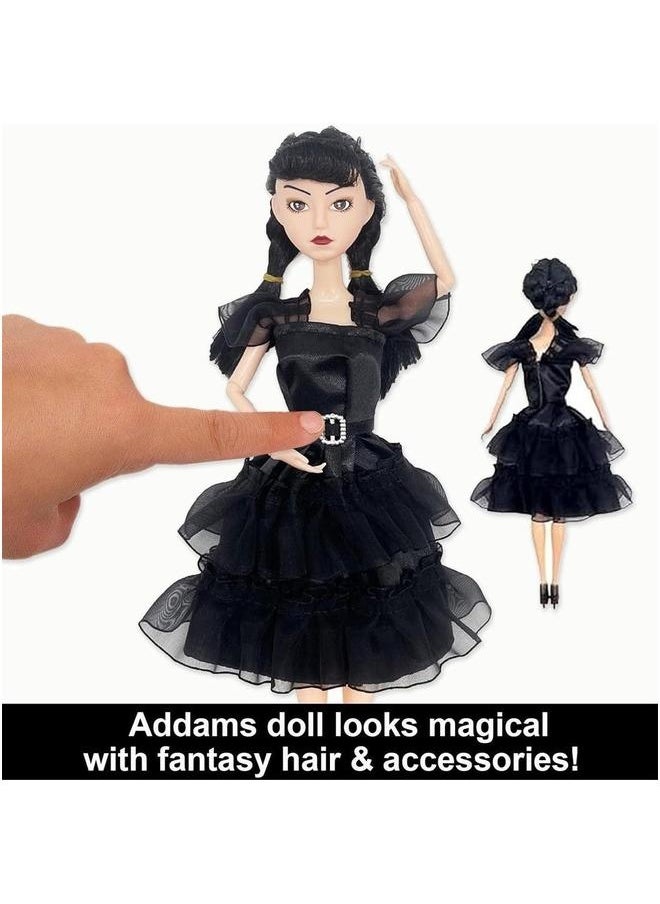 11Inch Addams Family Dolls with Accessories Two-Pack, Gift for Girls, Kids or Fans