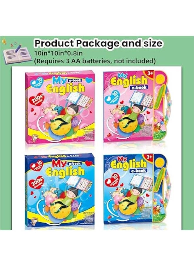 ABC Sound Books Interactive Electronic Learning Books for Toddlers with Alphabet, Numbers, Animals, Music, Games Educational Toys for Kids Ages 3 4 5 6