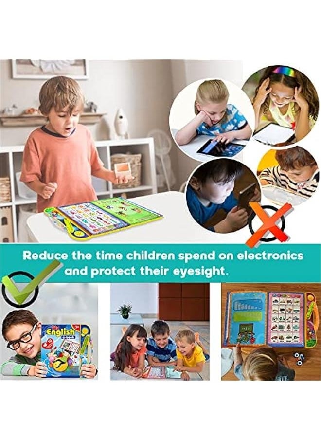 ABC Sound Books Interactive Electronic Learning Books for Toddlers with Alphabet, Numbers, Animals, Music, Games Educational Toys for Kids Ages 3 4 5 6