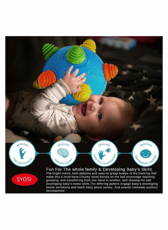 Toddlers Baby Music Shake Ball Toy- Bumble Ball for Babies, Dancing Bumpy u0026 Interactive Sounds Crawl Ball Toy, Baby Rattle Bouncing Sensory Learning Ball Gift Toys for 3+ Year Old Boysu0026Girls