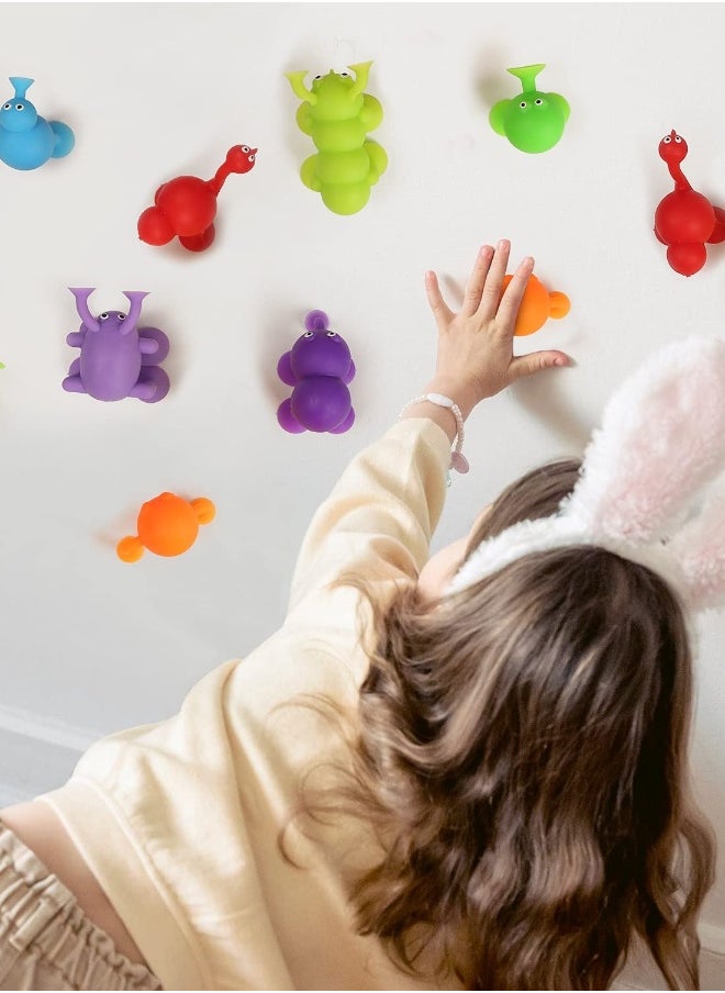40 Pcs Suction Cup Bath Toys for Kids - Sensory Silicone Building Blocks with Dinosaur Eggshell Storage,  Stress Relief and Travel Toys for Boys and Girls Aged 3-7 Years.