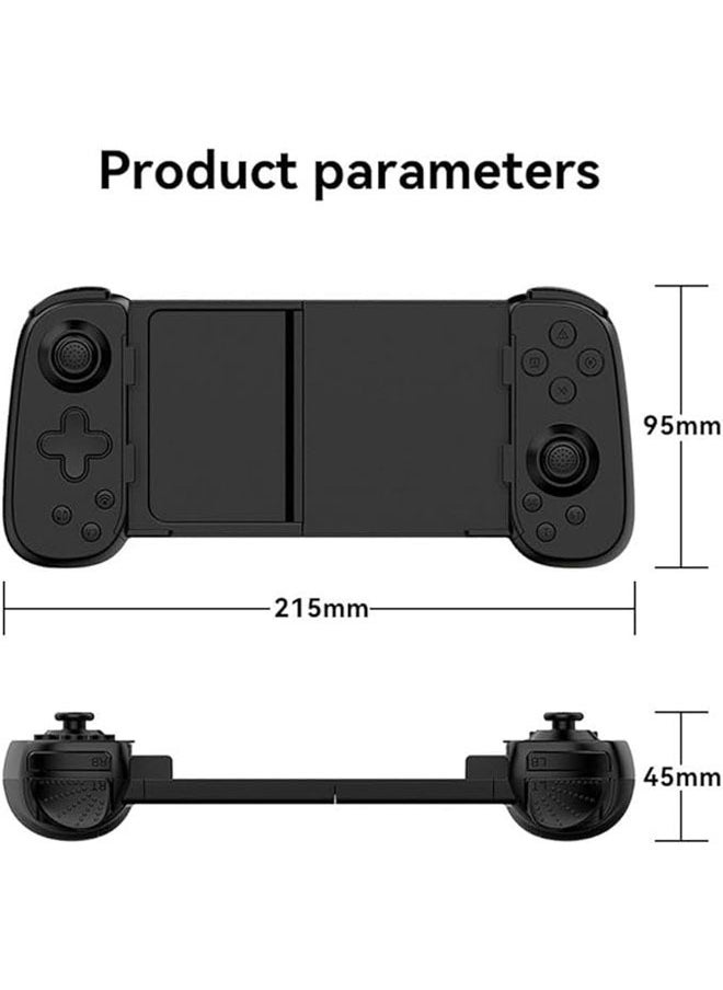 【Black D6】 【2023 Latest】 mobile game controller for iPhone, Android, XBox, Windows, Mac, Apple, Switch, Steam, Moonlight |