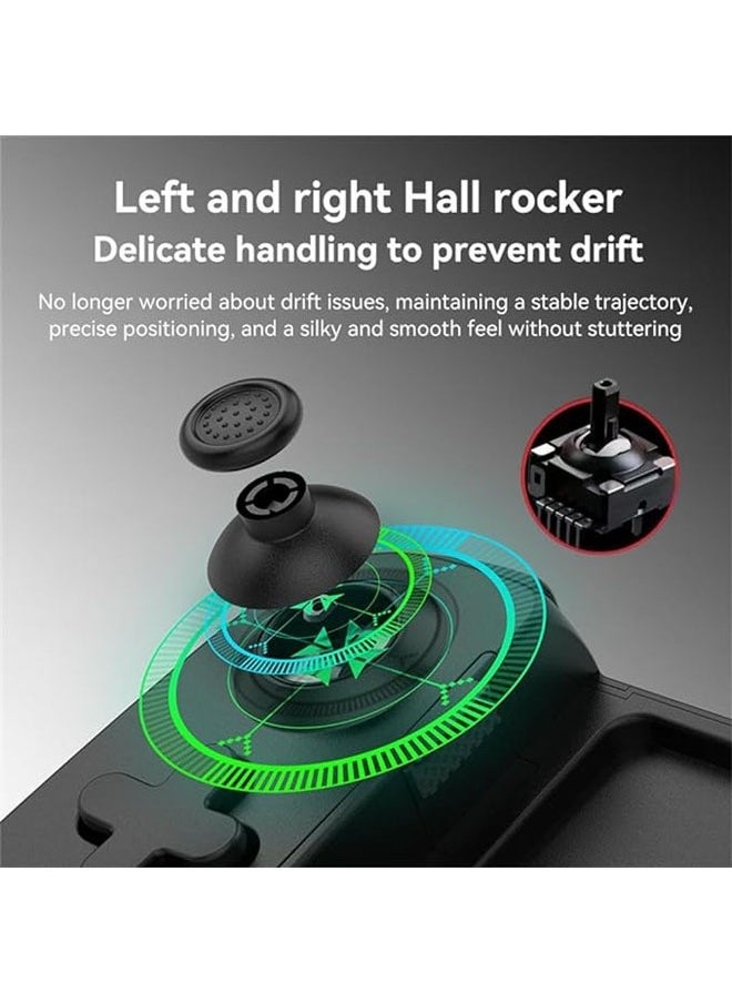【Black D6】 【2023 Latest】 mobile game controller for iPhone, Android, XBox, Windows, Mac, Apple, Switch, Steam, Moonlight |