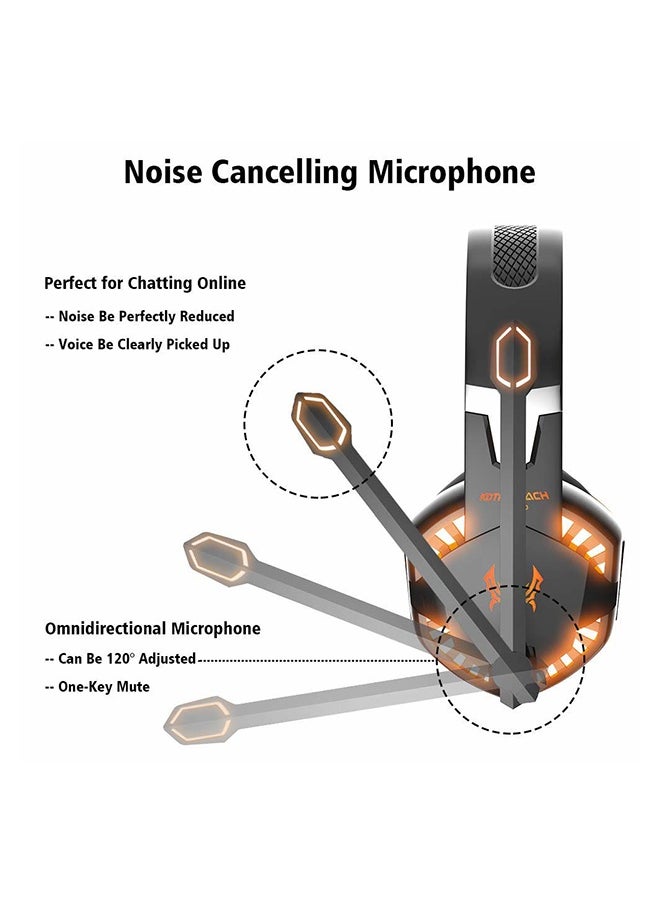 G2000 Wired Over-Ear Gaming Headphones With Mic For PS4/PS5/XOne/XSeries/NSwitch/PC