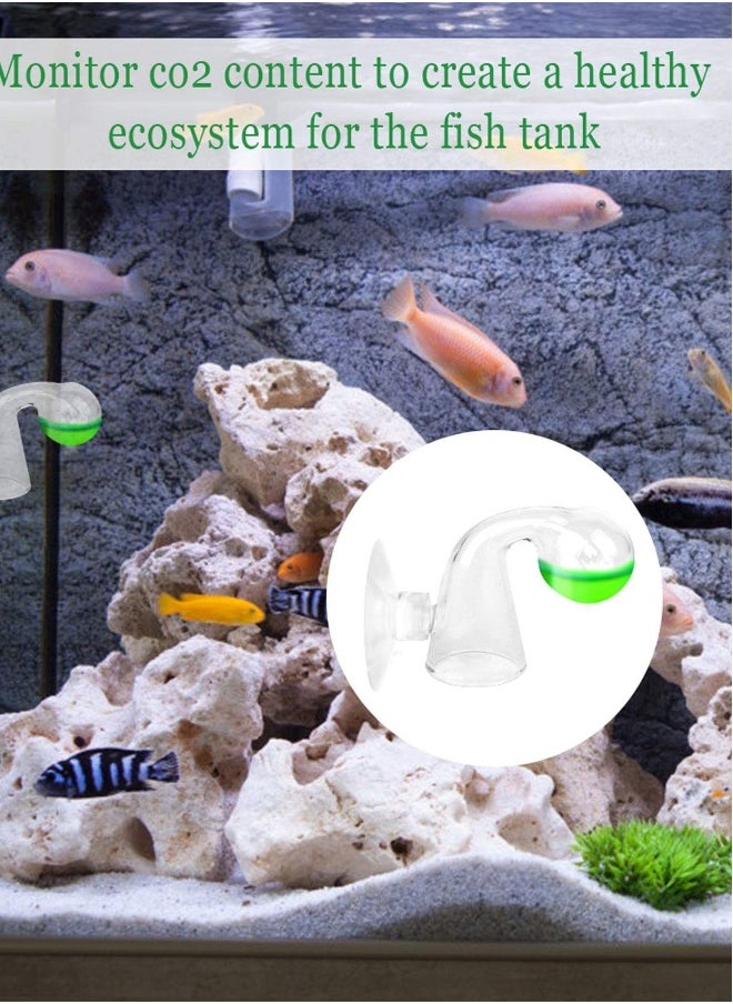 2 Pack CO2 Drop Checker, Aquarium CO2 Tester Monitor CO2 Glass Drop Checker Aquarium CO2 Detector for Planted Fish Tank