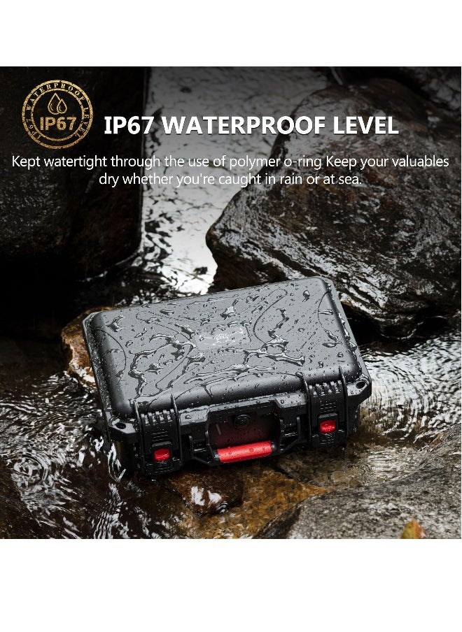 Mini 4 Pro Case Waterproof Hard Carrying Case Built-in EVA Shockproof Anti-fall Stress Resistant Secure Carrying Bag for DJI Mini 4 Pro Fly More Combo Drone Accessories for DJI RC 2/RC-N2