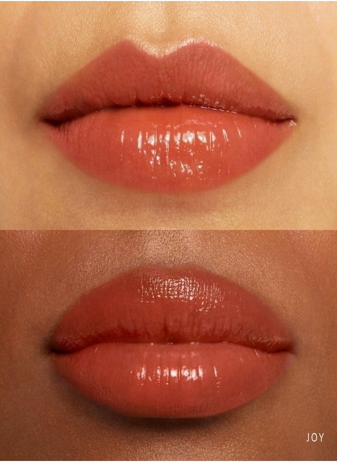Rare Beauty by Selena Gomez Soft Pinch Tinted Lip Oil Stain - Joy (Muted Peach, 3ml) - Hydrating, Lightweight, and Long-Lasting Lip Tint with a Glossy Finish