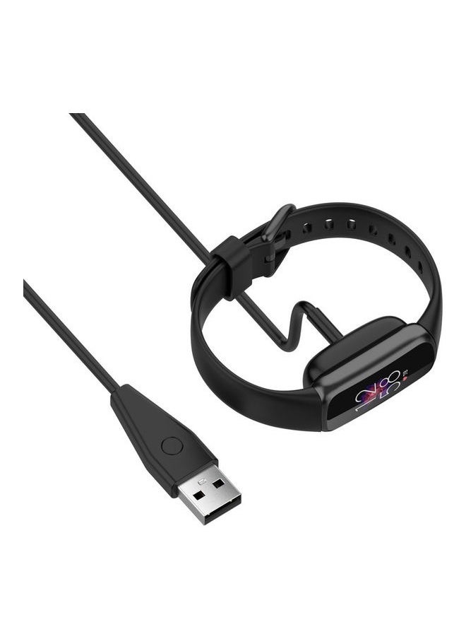 2-Pack of Charging Cable for Fitbit Luxe / Charge 5 / Charge 6 Black