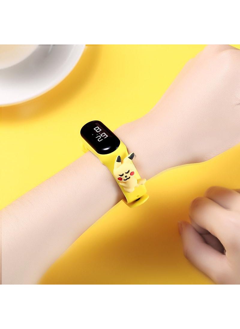 Kids Cartoon LED Watch Waterproof Touch Red Minnie