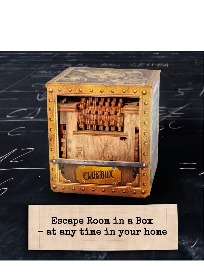 Cluebox - Schroedingers Cat - Escape Room game - Puzzle box - 3D wooden puzzle - treasure box - gift box - 3D puzzles for adults - brain teaser - birthday gift gadget for men - money box