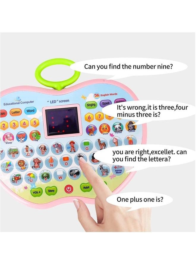 Educational Toys, Multifunctional Learning Tablet for Toddlers Kids Interactive Toy Board Boys Girls Children LCD Screen Tablets Toys Birthday Gift 1 2 3 4 Year Old
