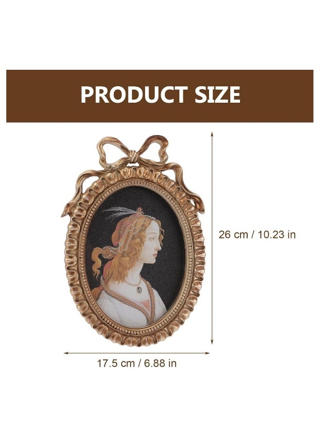 Vintage Embossed Photo Frame Resin Photo Frame Resin Photo Frame Resin Photo Frame Baroque Desktop Photo Frame European Resin Photo Frame Oval Picture Antique Poster