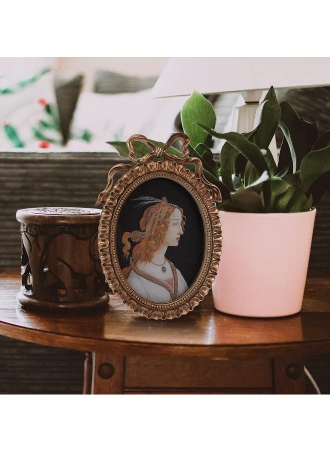 Vintage Embossed Photo Frame Resin Photo Frame Resin Photo Frame Resin Photo Frame Baroque Desktop Photo Frame European Resin Photo Frame Oval Picture Antique Poster
