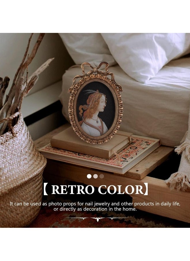 Vintage Embossed Photo Frame Resin Photo Frame Resin Photo Frame Resin Photo Frame Baroque Desktop Photo Frame European Resin Photo Frame Oval Picture Antique Poster