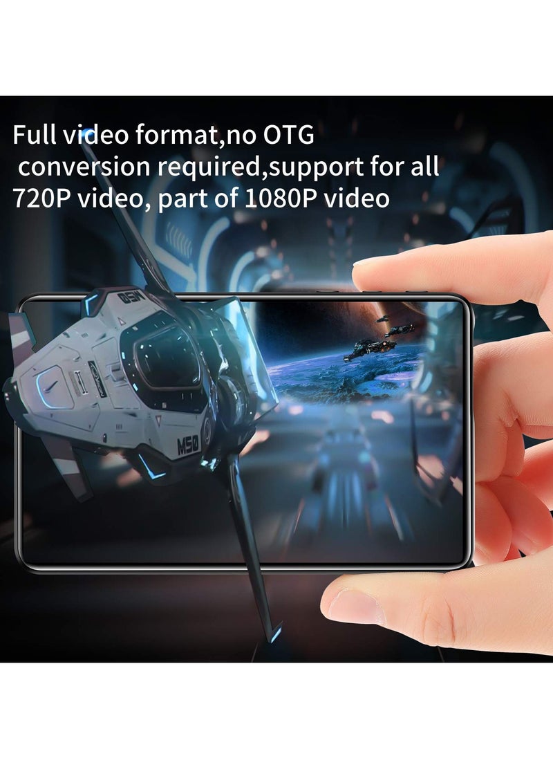 ​4.0-Inch Full Touch MP3/MP4 Music Player with Bluetooth, 1080P HD Video, 16GB Storage, Supports TF Card up to 256GB, HiFi Sound, FM Radio, Voice Recorder, E-Book Reader, Portable MP5 Player