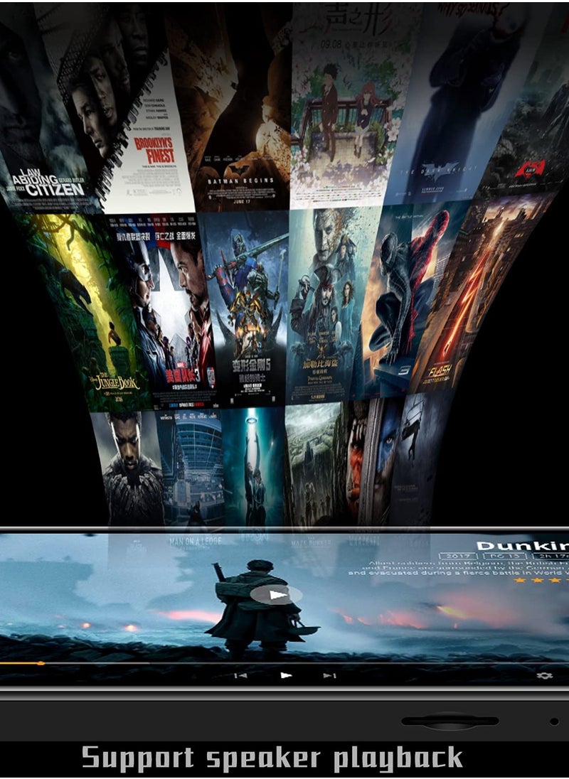 ​4.0-Inch Full Touch MP3/MP4 Music Player with Bluetooth, 1080P HD Video, 16GB Storage, Supports TF Card up to 256GB, HiFi Sound, FM Radio, Voice Recorder, E-Book Reader, Portable MP5 Player